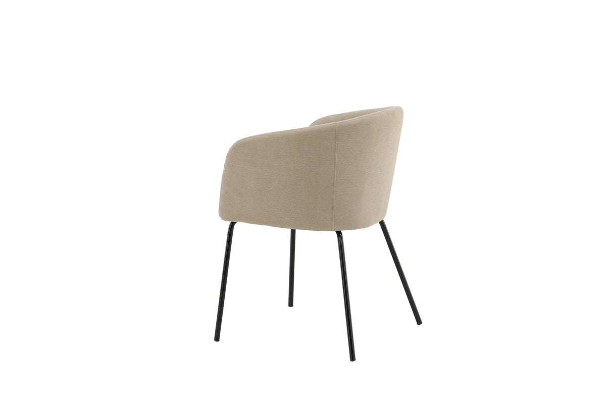 Berit spisebordsstol - beige, sort - billede 5