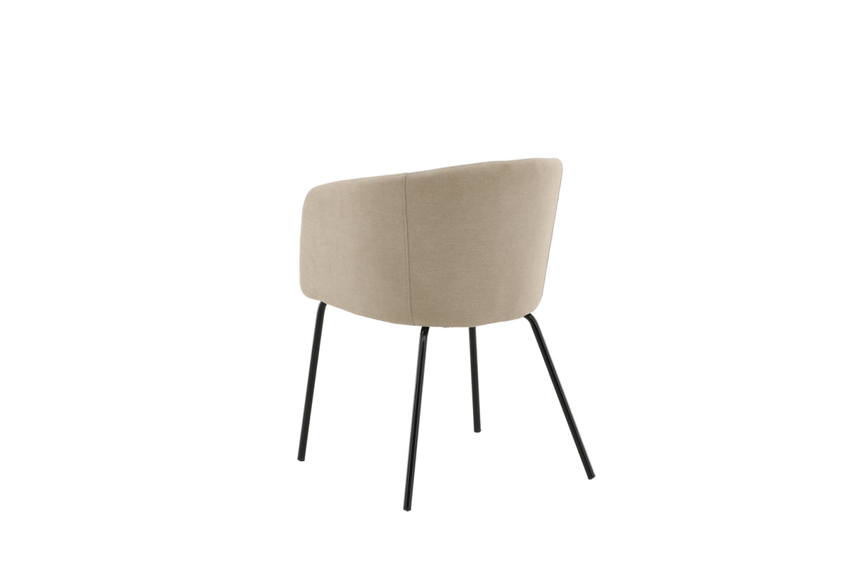 Berit spisebordsstol - beige, sort - billede 6