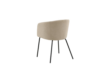 Berit spisebordsstol - beige, sort - billede 6