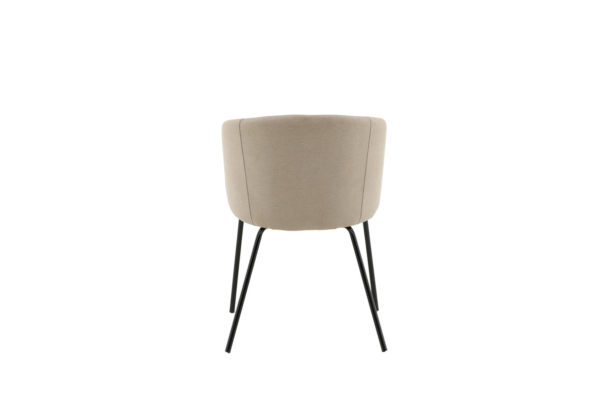 Berit spisebordsstol - beige, sort - billede 7