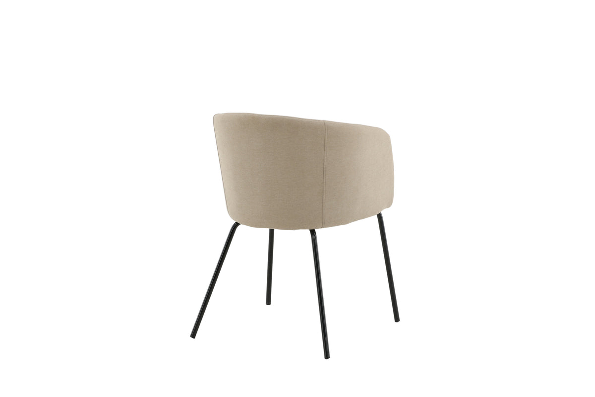 Berit spisebordsstol - beige, sort - billede 8