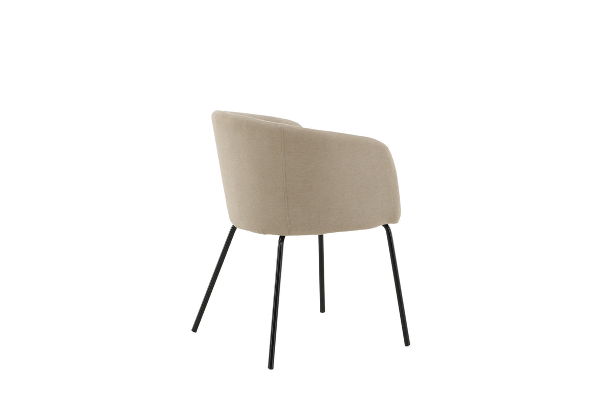 Berit spisebordsstol - beige, sort - billede 9