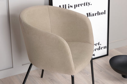 Berit spisebordsstol - beige, sort - billede 15