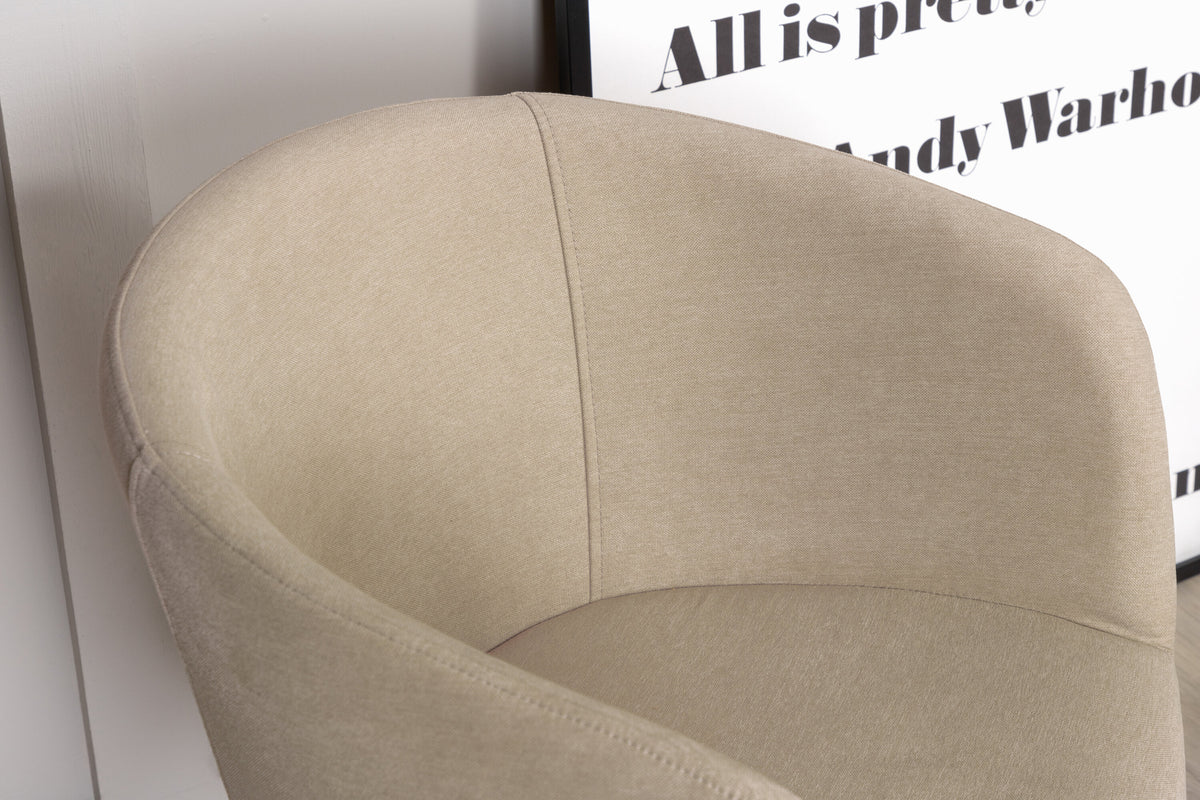 Berit spisebordsstol - beige, sort - billede 16