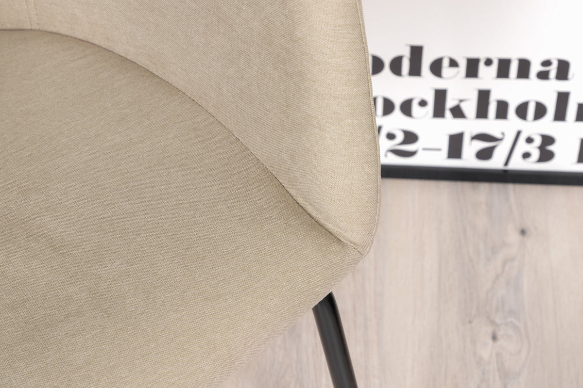 Berit spisebordsstol - beige, sort - billede 17