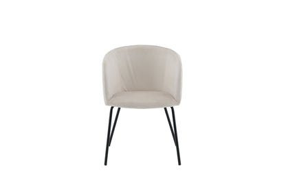 Berit spisebordsstol - beige, sort - billede 1