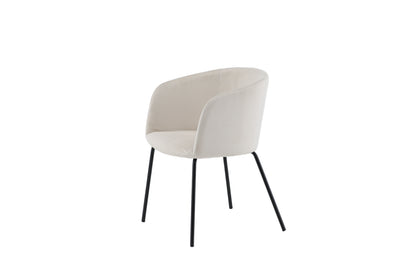 Berit spisebordsstol - beige, sort - billede 3