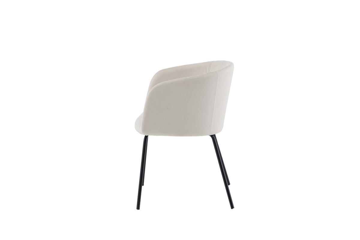 Berit spisebordsstol - beige, sort - billede 4