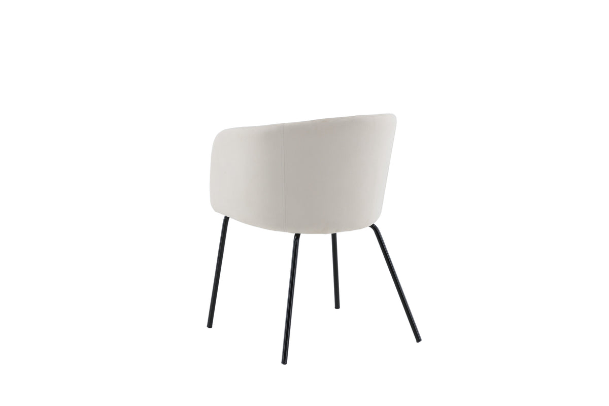 Berit spisebordsstol - beige, sort - billede 6