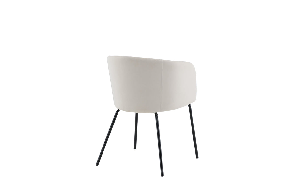 Berit spisebordsstol - beige, sort - billede 8