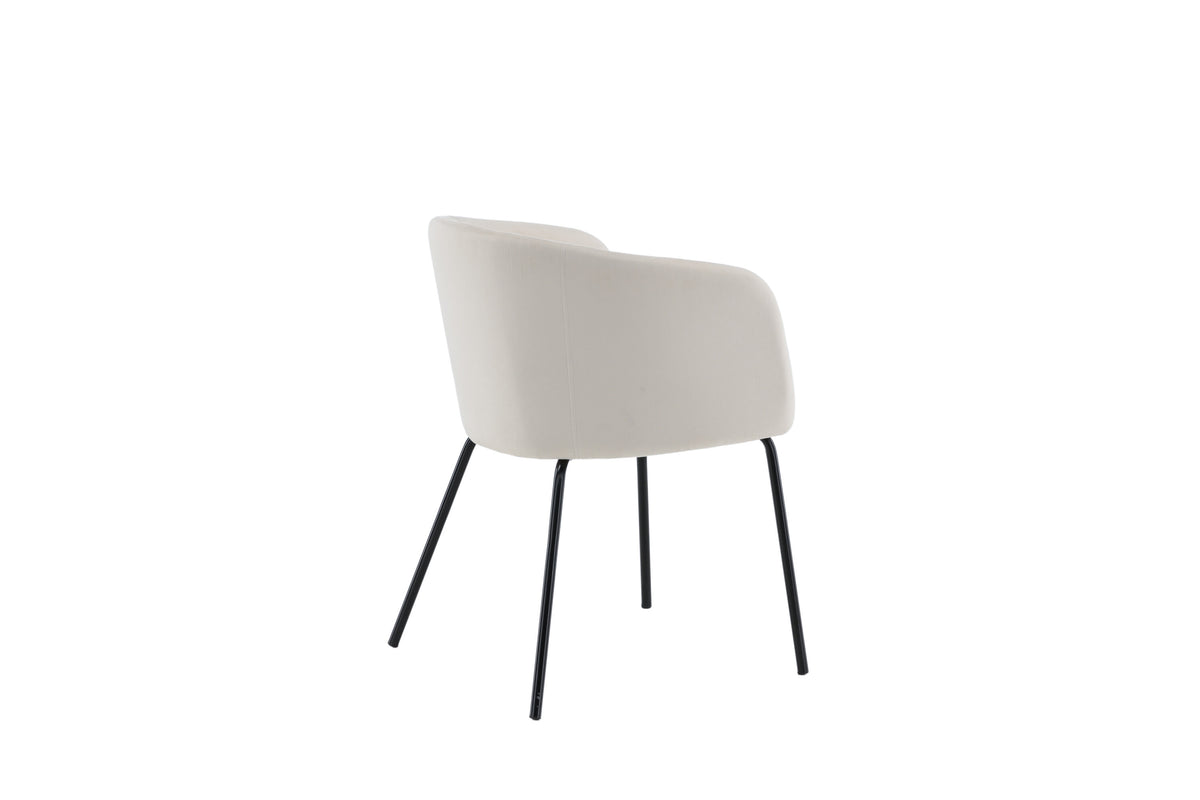 Berit spisebordsstol - beige, sort - billede 9