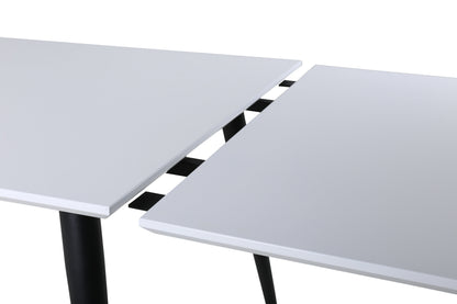 Jimmy spisebord - 195 × 90 cm - sort, hvid - billede 6