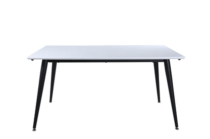 Jimmy spisebord - 150 × 90 cm - sort, hvid - billede 1