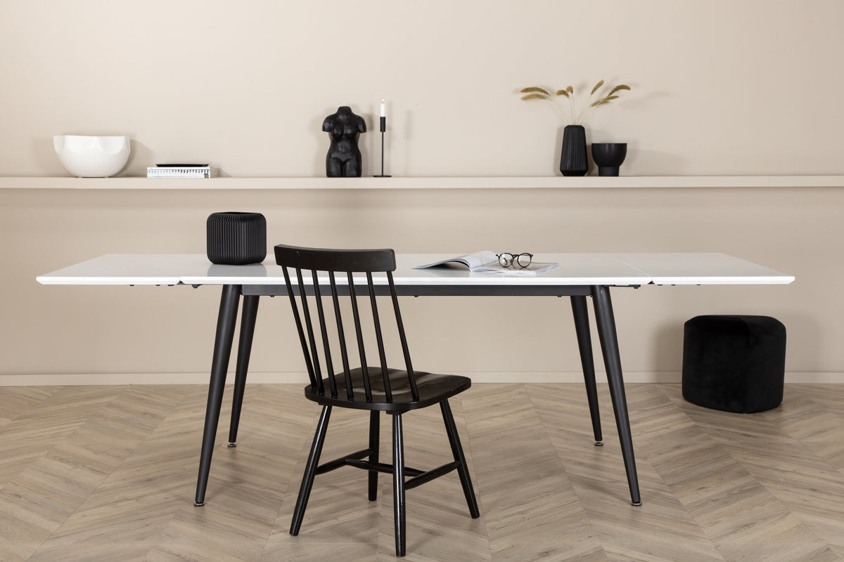Jimmy spisebord - 150 × 90 cm - sort, hvid - billede 11