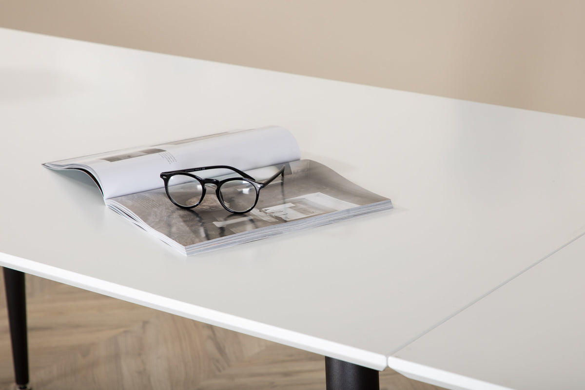 Jimmy spisebord - 150 × 90 cm - sort, hvid - billede 14