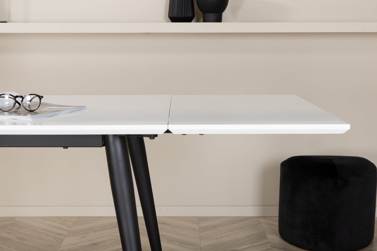 Jimmy spisebord - 150 × 90 cm - sort, hvid - billede 15