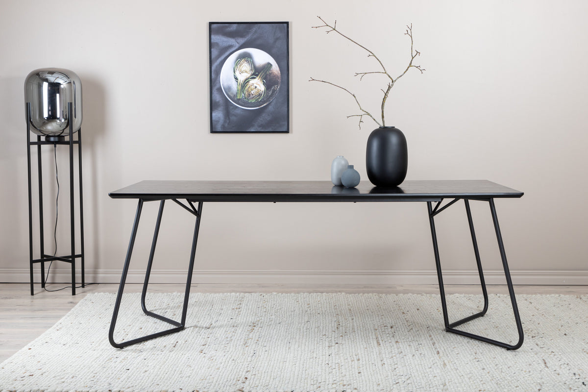 Petra spisebord - 190 × 90 cm - sort - billede 9
