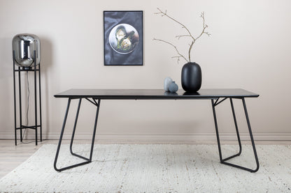 Petra spisebord - 190 × 90 cm - sort - billede 9