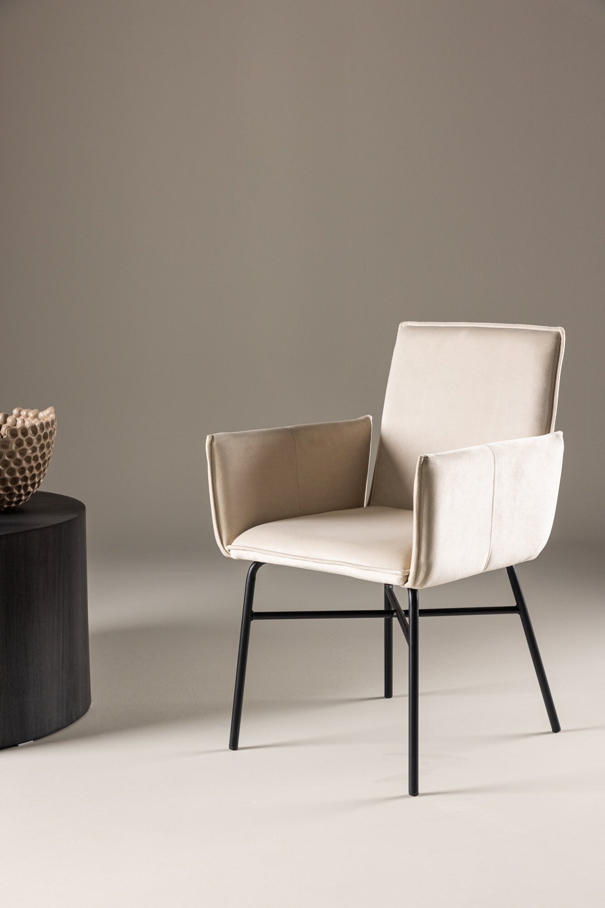 Petra spisebordsstol - beige, sort - billede 17