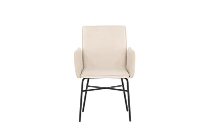 Petra spisebordsstol - beige, sort - billede 1