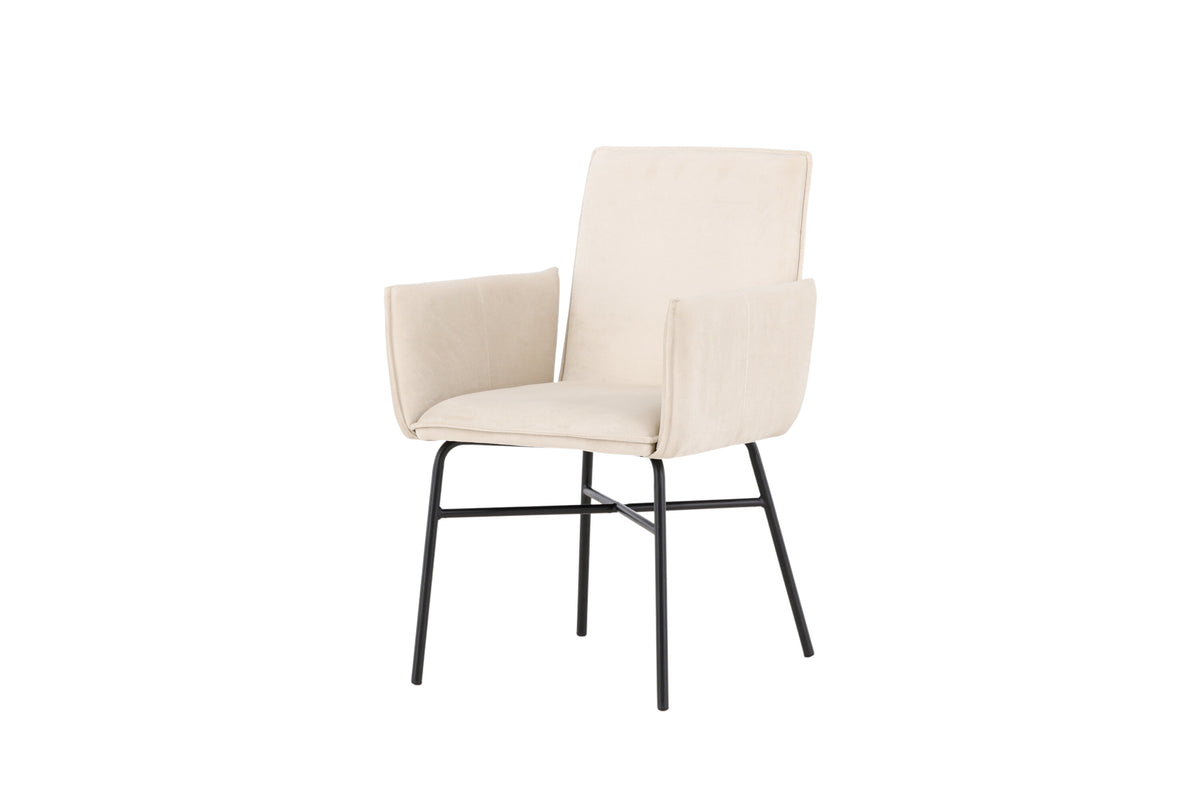 Petra spisebordsstol - beige, sort - billede 2