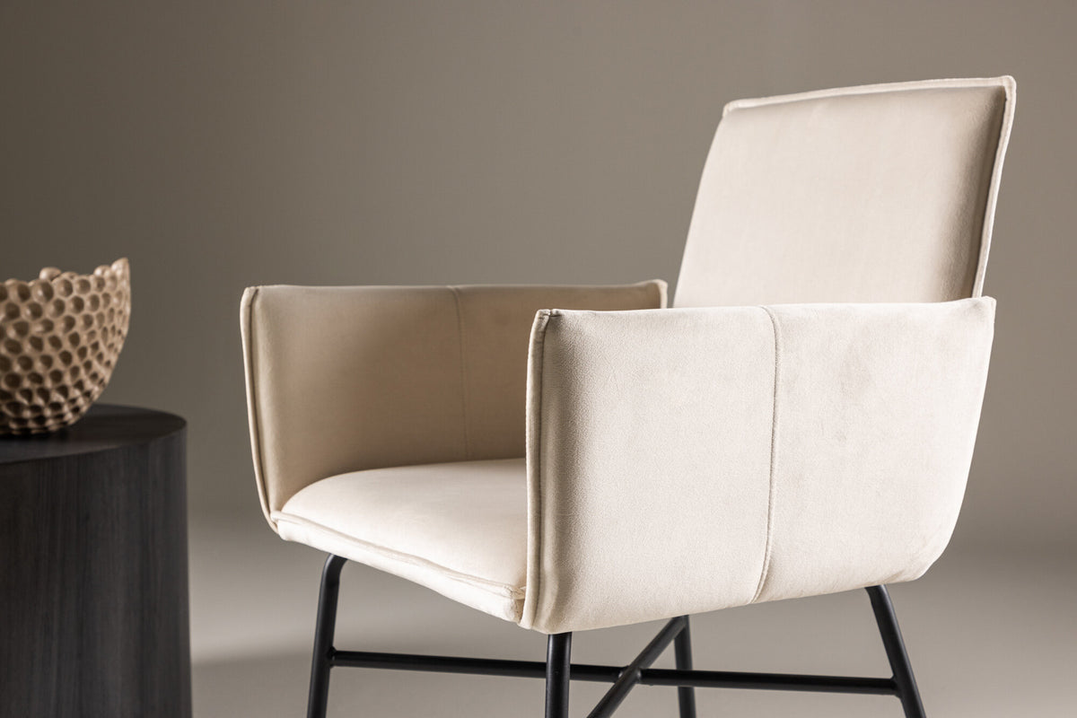 Petra spisebordsstol - beige, sort - billede 14