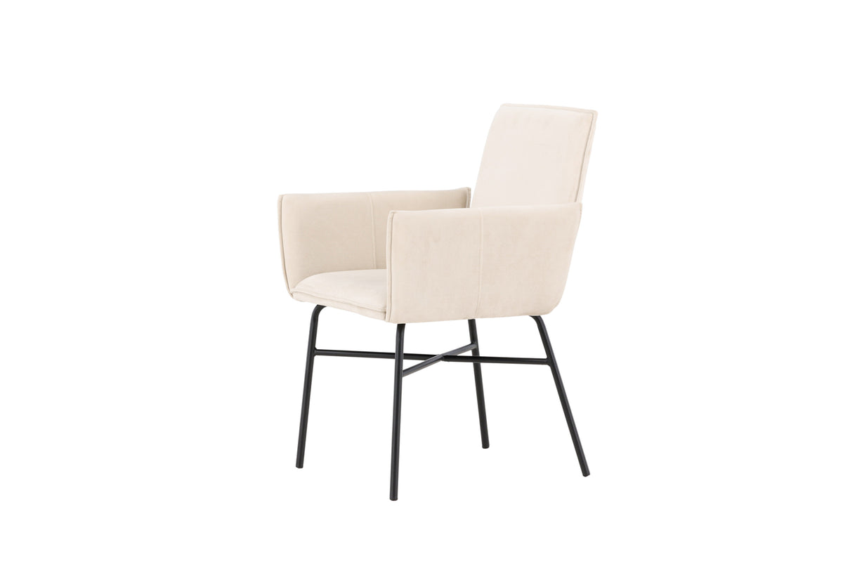 Petra spisebordsstol - beige, sort - billede 3