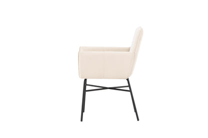 Petra spisebordsstol - beige, sort - billede 4