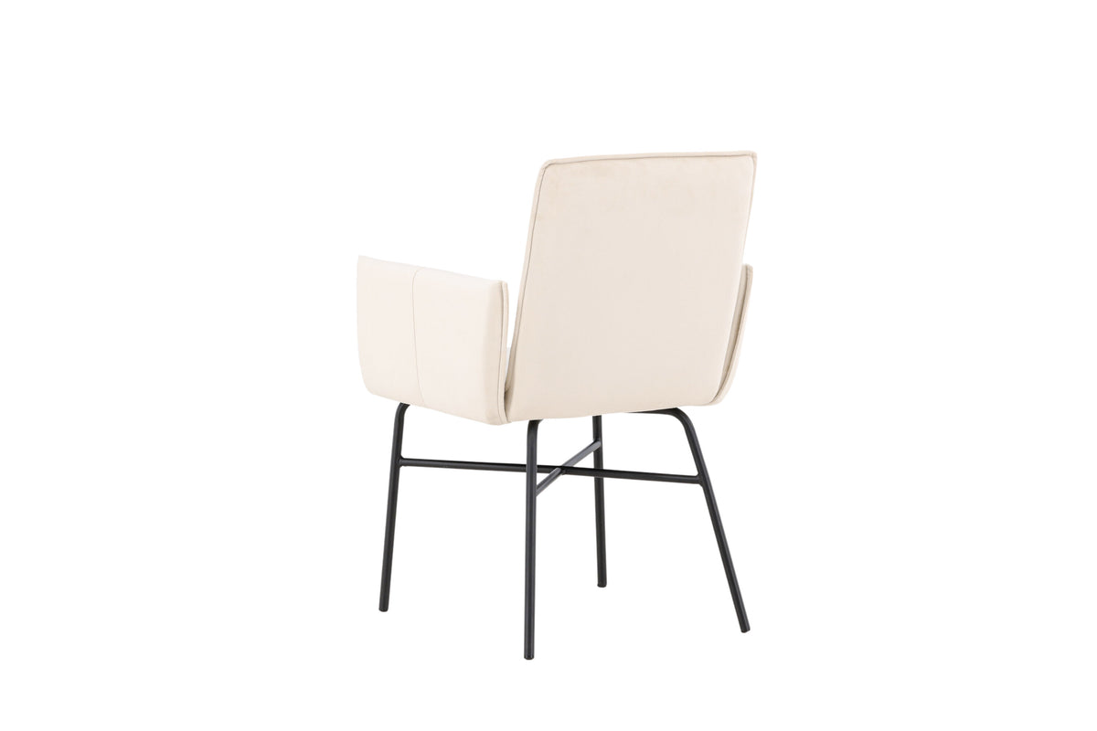 Petra spisebordsstol - beige, sort - billede 6