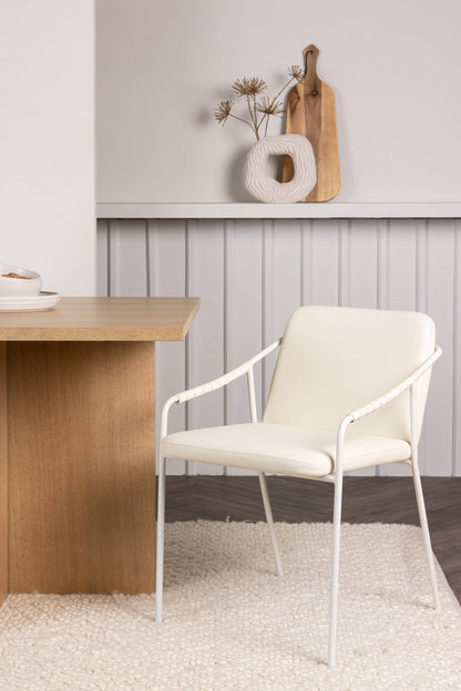Tvist spisebordsstole - beige - 2 stk. - billede 17