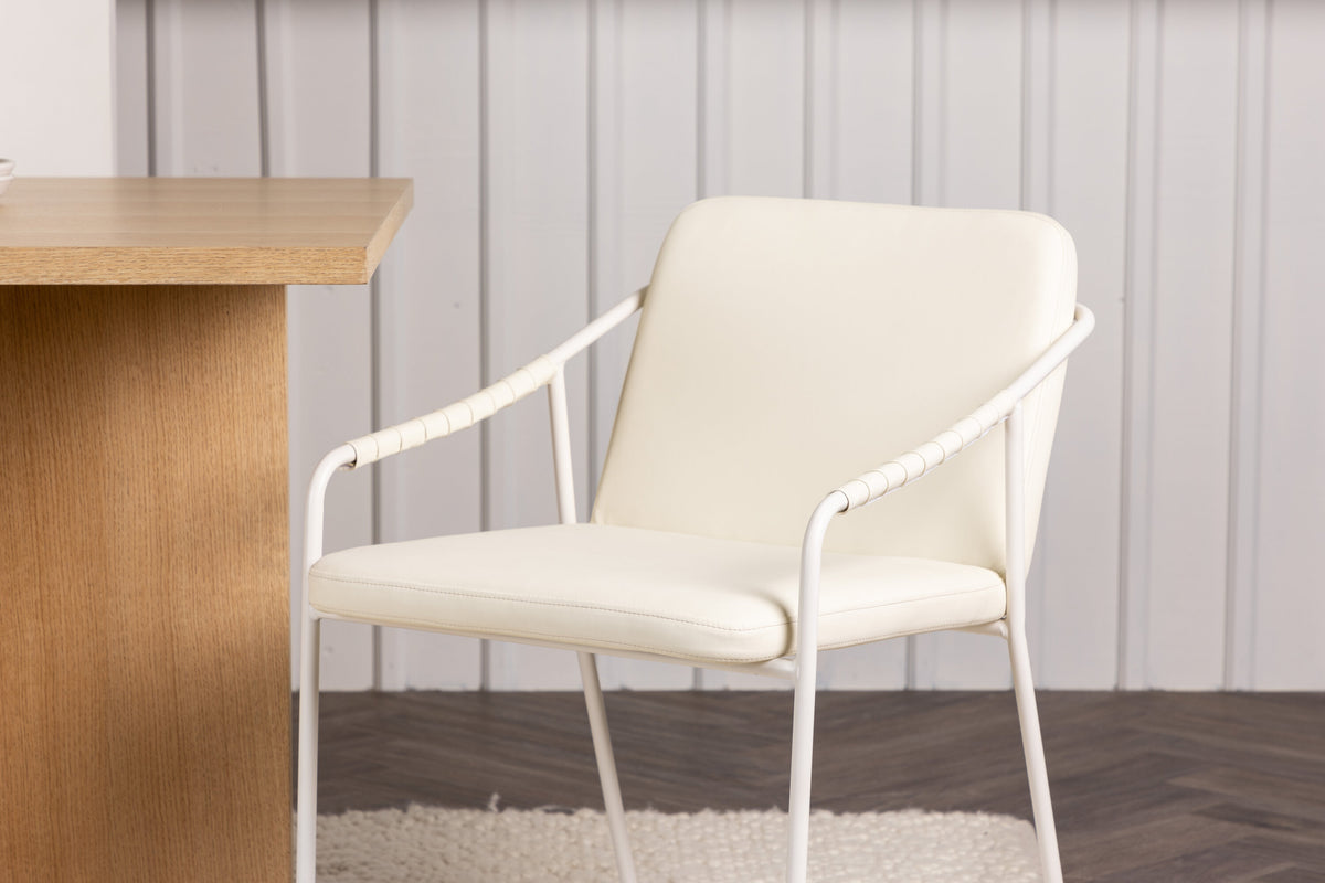 Tvist spisebordsstole - beige - 2 stk. - billede 15