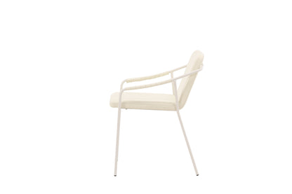 Tvist spisebordsstole - beige - 2 stk. - billede 5