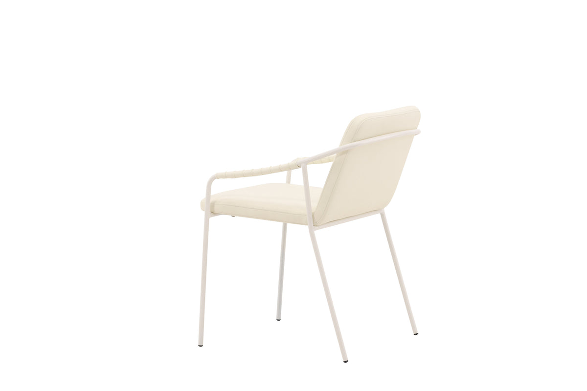 Tvist spisebordsstole - beige - 2 stk. - billede 6
