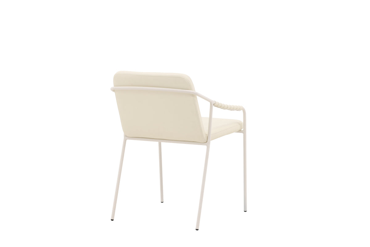 Tvist spisebordsstole - beige - 2 stk. - billede 9