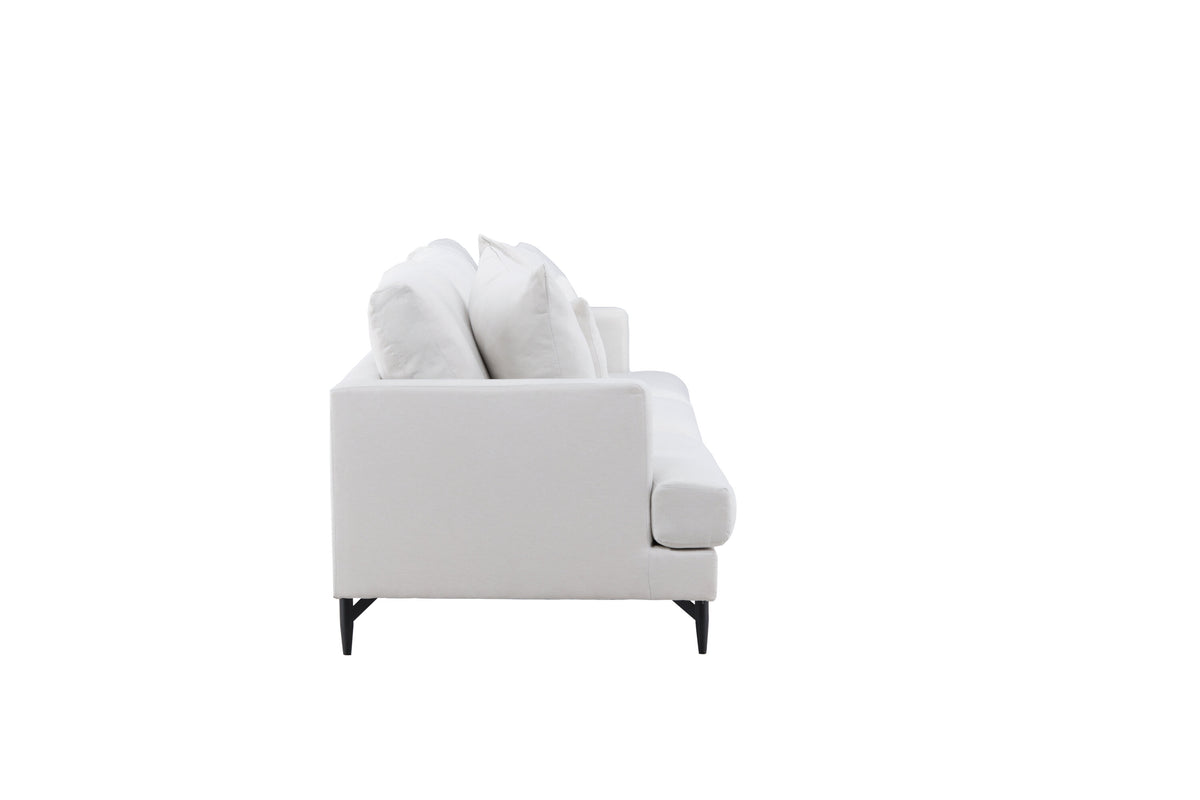 Sofia 3-personers sofa - beige, sort - billede 10