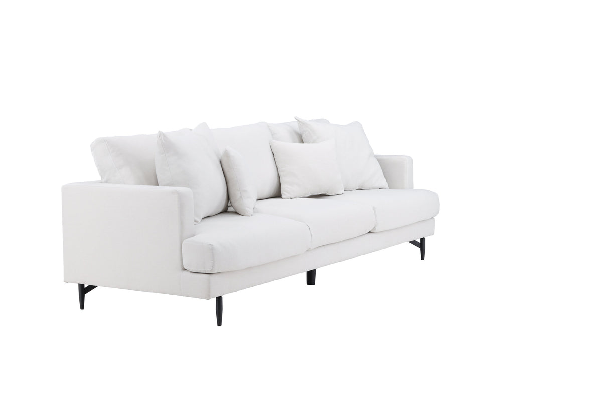 Sofia 3-personers sofa - beige, sort - billede 11