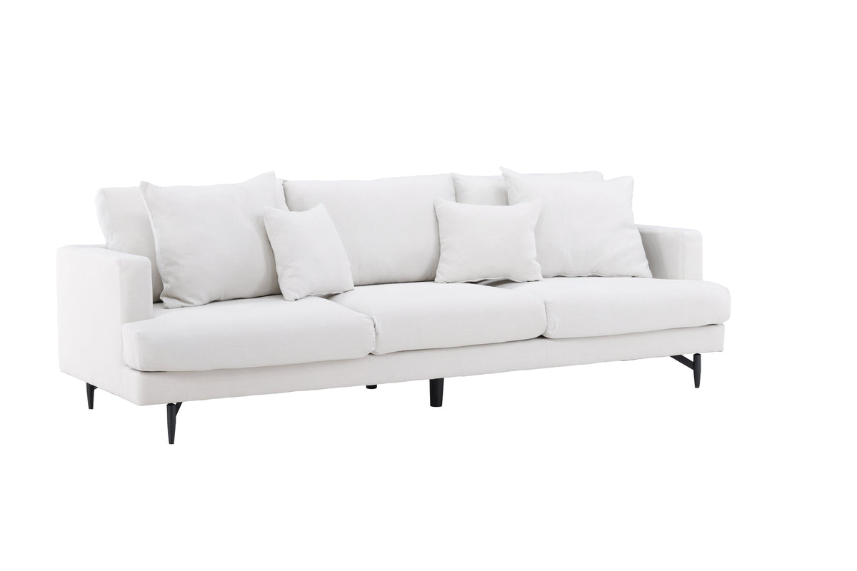 Sofia 3-personers sofa - beige, sort - billede 12