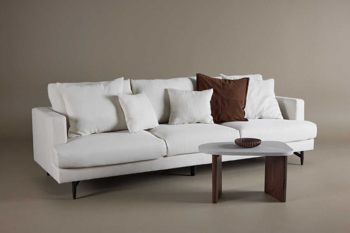 Sofia 3-personers sofa - beige, sort - billede 13