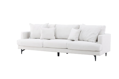 Sofia 3-personers sofa - beige, sort - billede 2