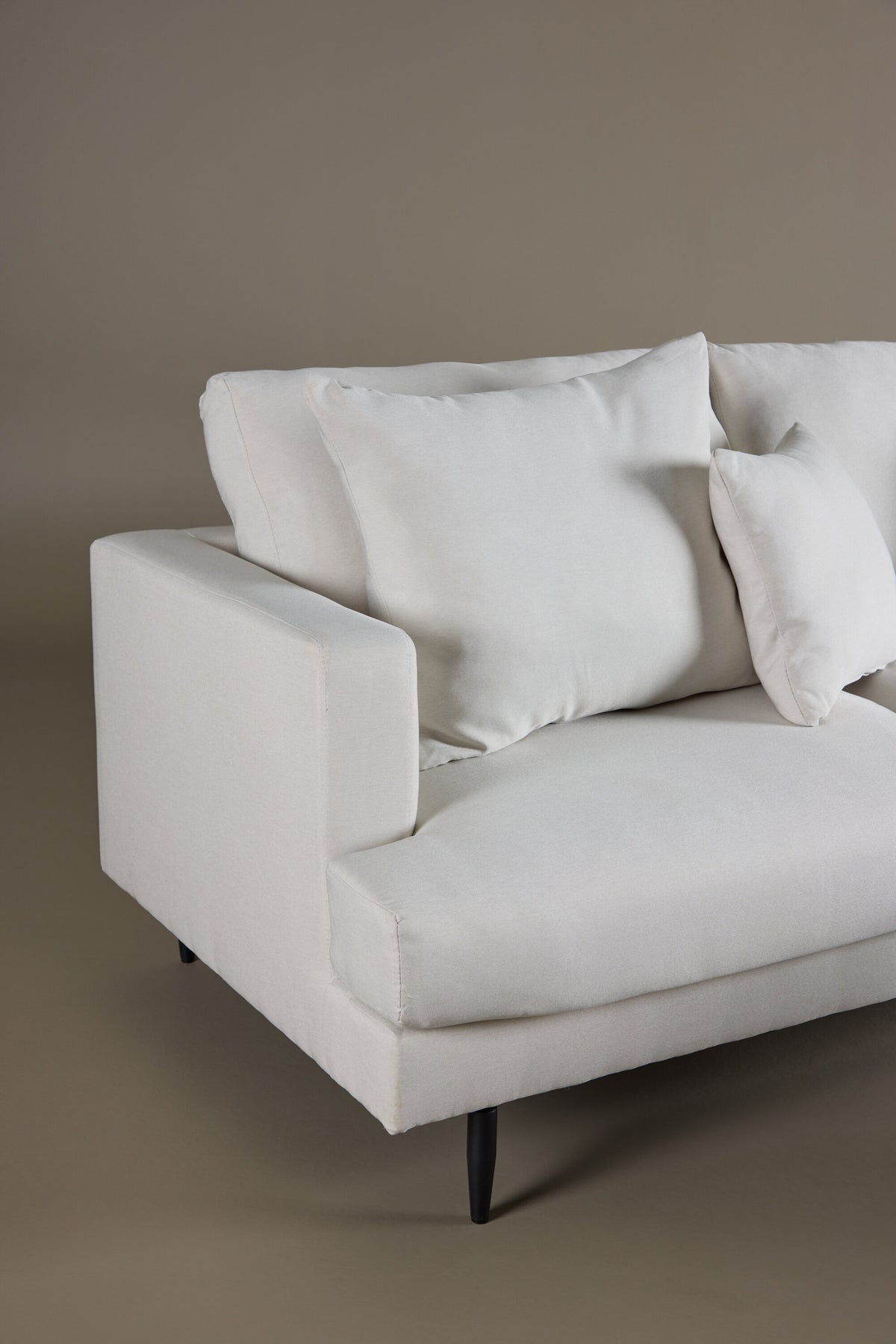 Sofia 3-personers sofa - beige, sort - billede 18