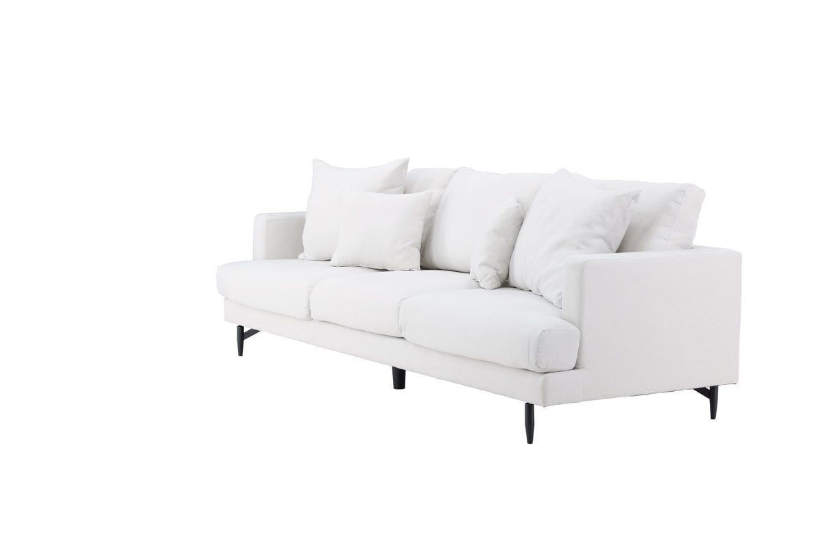 Sofia 3-personers sofa - beige, sort - billede 3
