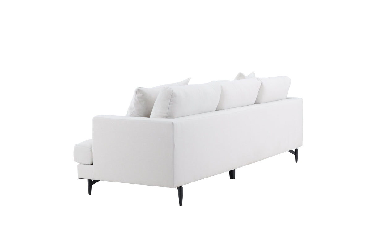 Sofia 3-personers sofa - beige, sort - billede 5