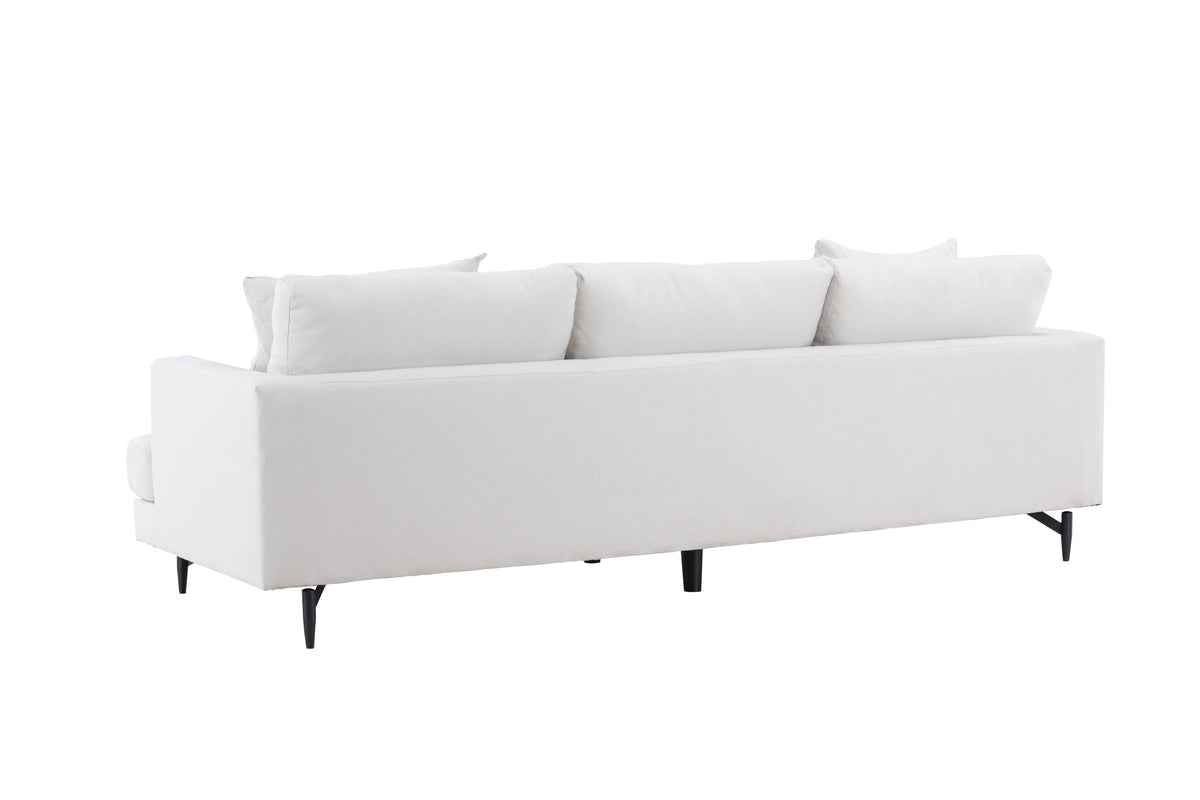 Sofia 3-personers sofa - beige, sort - billede 6