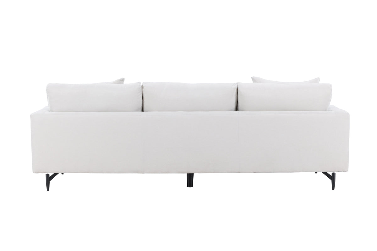 Sofia 3-personers sofa - beige, sort - billede 7