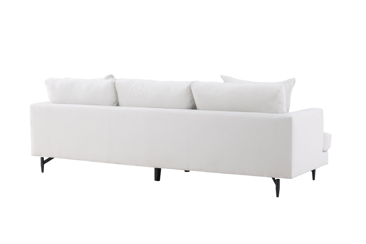 Sofia 3-personers sofa - beige, sort - billede 8