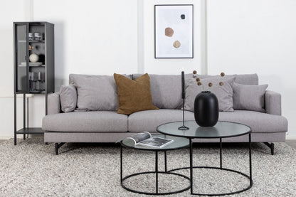 Sofia 3-personers sofa - sort, grå - billede 10