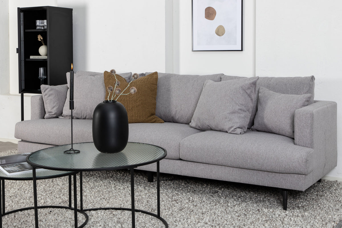 Sofia 3-personers sofa - sort, grå - billede 11