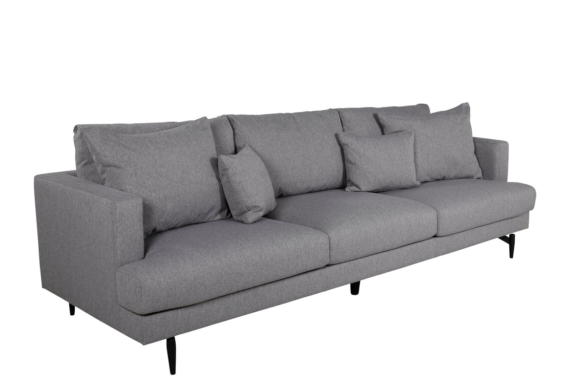 Sofia 3-personers sofa - sort, grå - billede 2