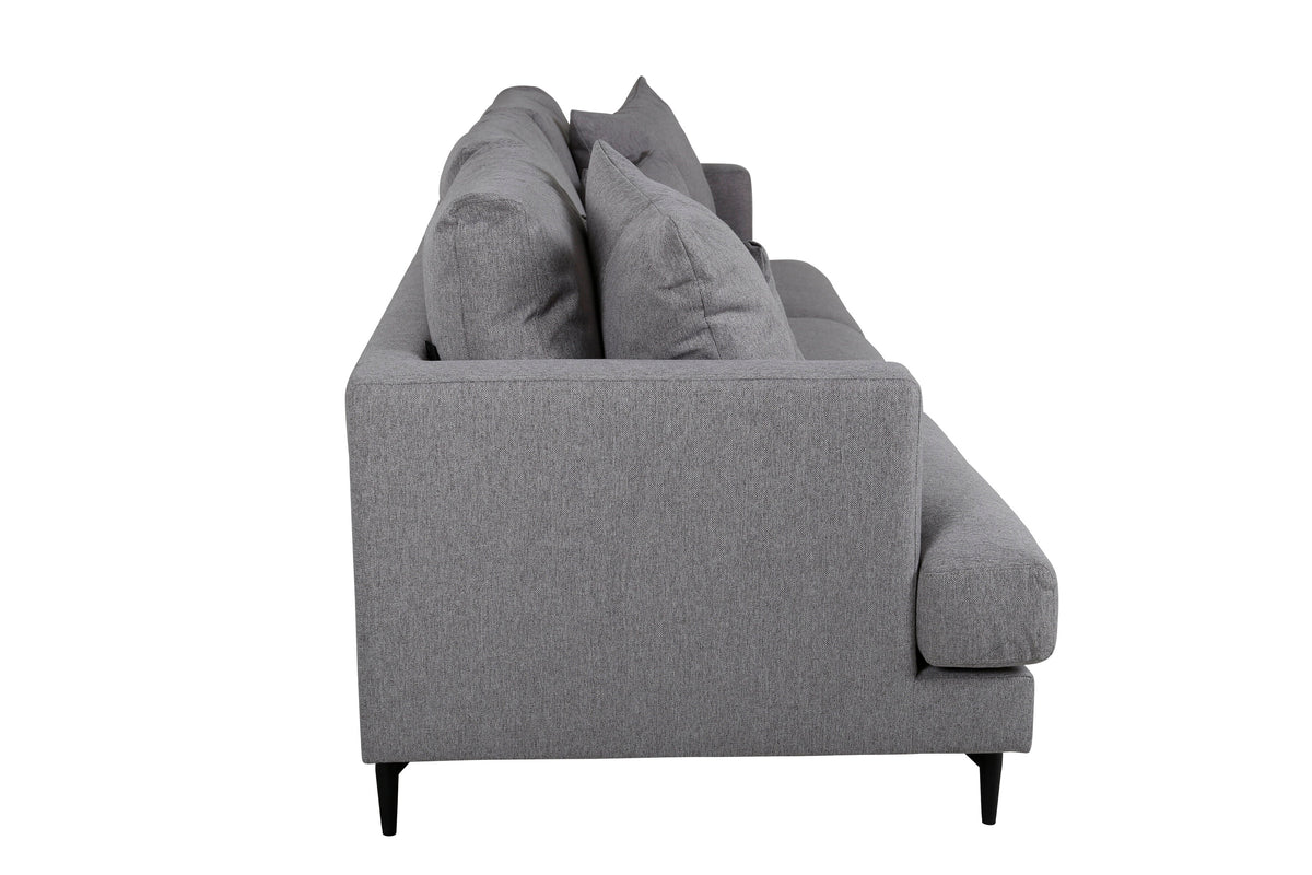 Sofia 3-personers sofa - sort, grå - billede 3