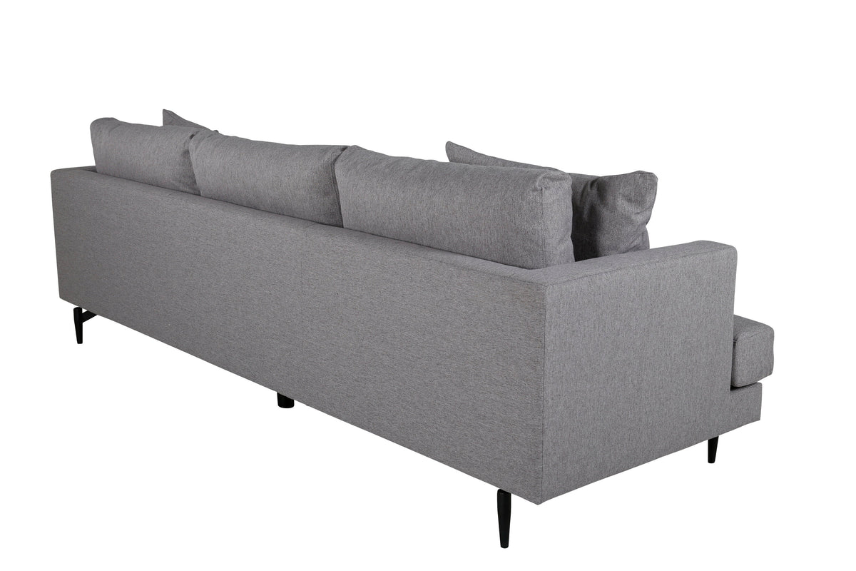 Sofia 3-personers sofa - sort, grå - billede 4